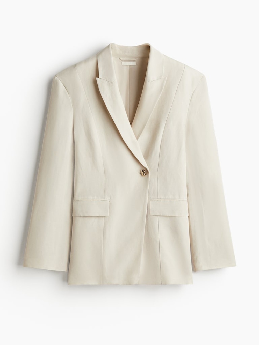 NWT Light Beige Linen Blend Blazer